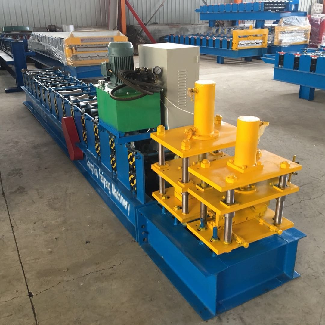 Wall house used colored metal roof ridge roller forming machine