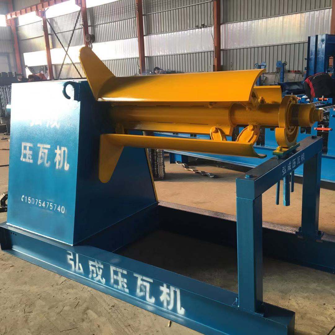 Automatic 5T8T10T hydraulic decoiler with loading car