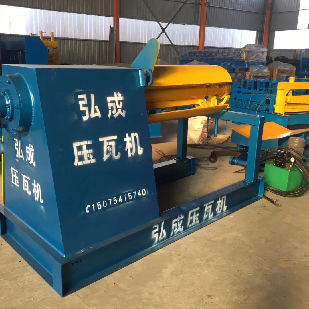 Automatic hydraulic decoiler with loading car