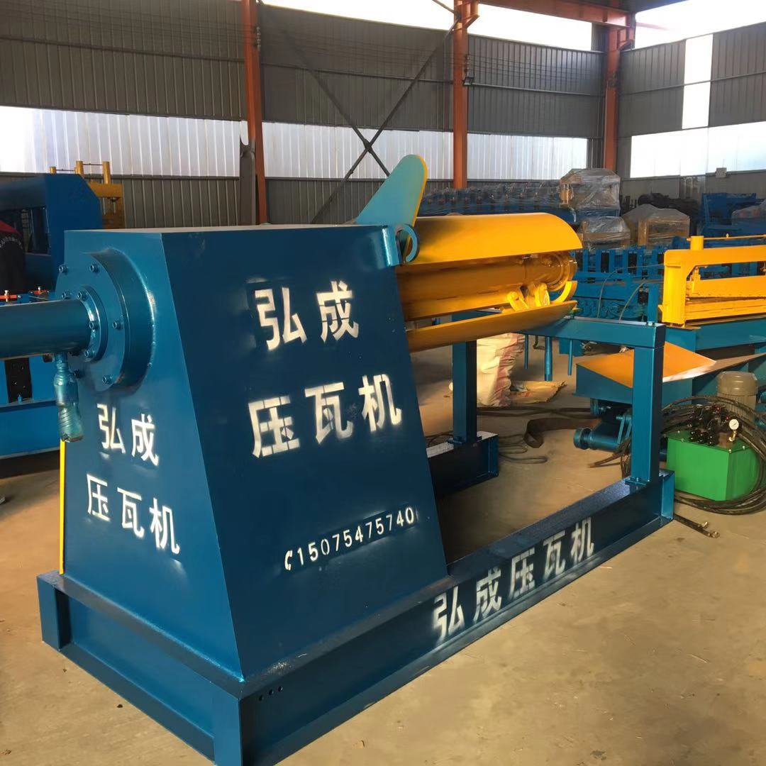 full automatic 5T hydraulic decoiler with loading car