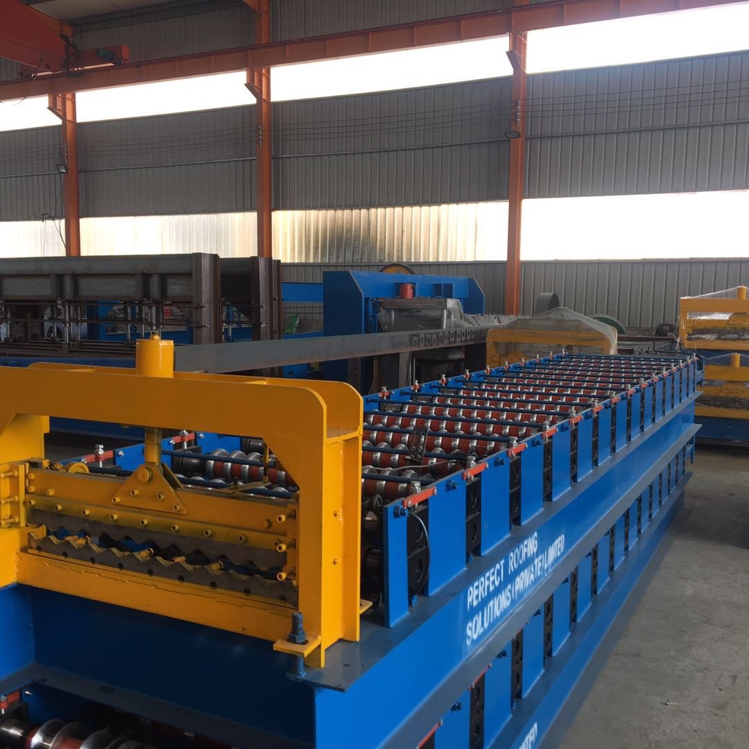 Double layer roof tile roll forming machine