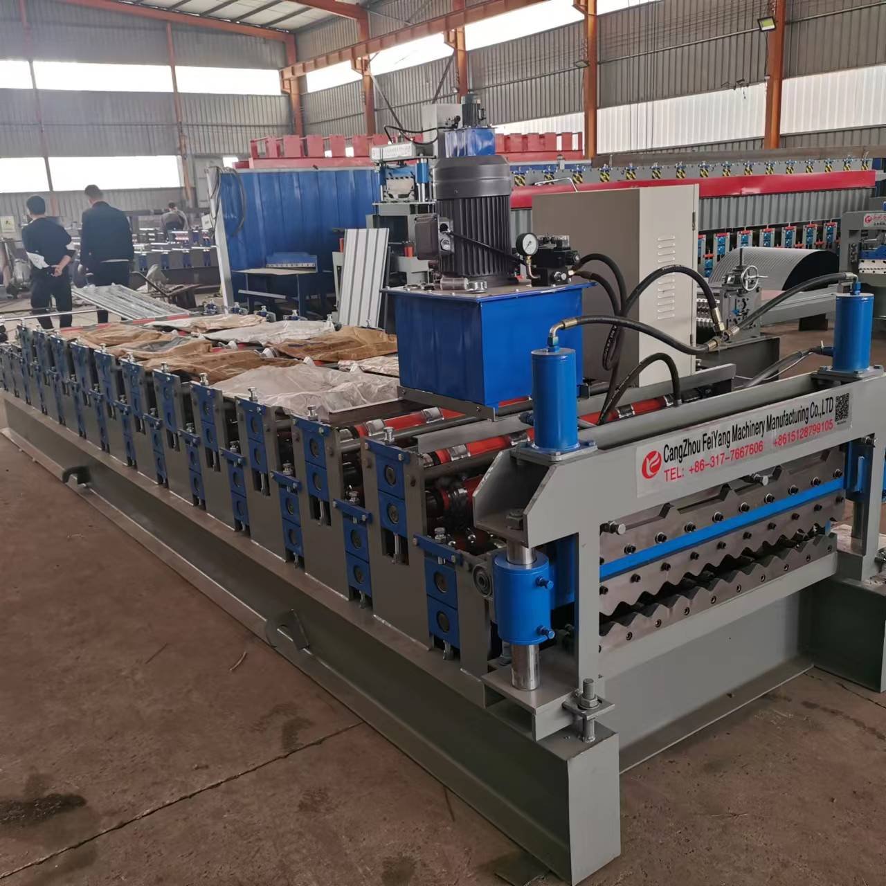 Full automatic roof tile sheet rolling forming machine double layer roof panel