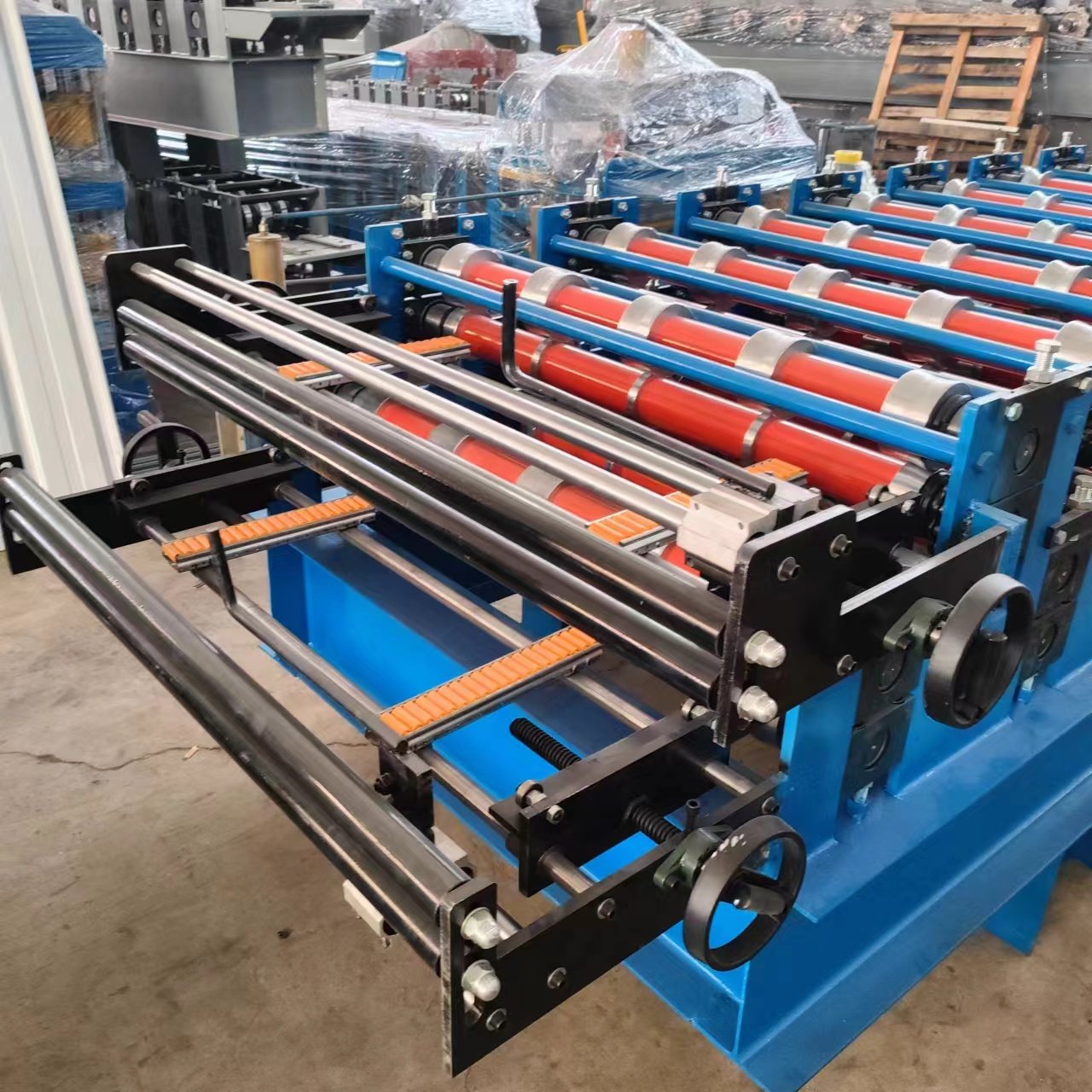 Double deck trapezoid roof sheet roll forming IBR metal making machine