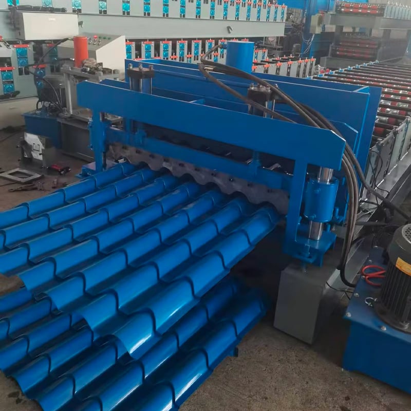 Glazed tile making machine